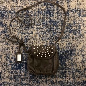 Badgley Mischka ' Mini' Studded Flap Crossbody Bag